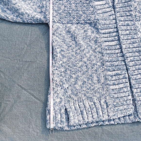 Gap Kids XXL 14 - 16 open cardigan cargi New NWT blue white pinkish tinge - Picture 8 of 15